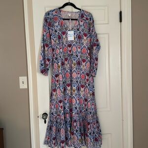 Roller Rabbit Ikat Paisley Olaya Dress